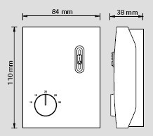 CR230-B201房间温控器尺寸图