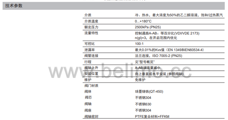 瑞士belimo搏力谋两通法兰座阀 EXT-TI-H6150XSP-T