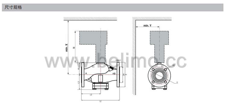 瑞士belimo搏力谋两通法兰座阀 EXT-TI-H632XS-M