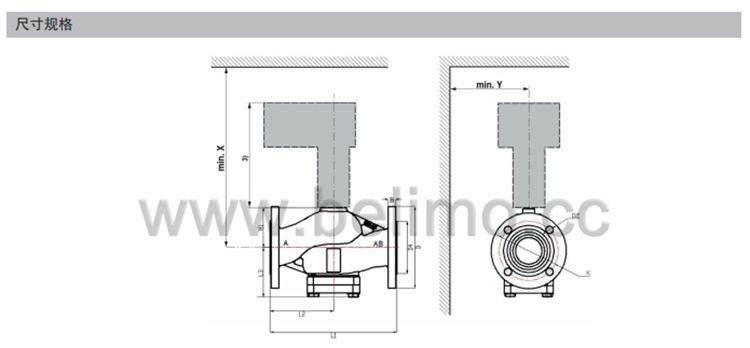 瑞士belimo搏力谋两通法兰座阀 EXT-TI-H625XS-L