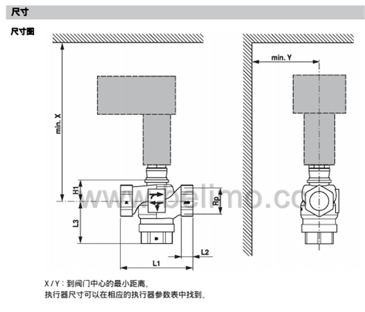 不锈钢三通座阀阀体 H350S-P