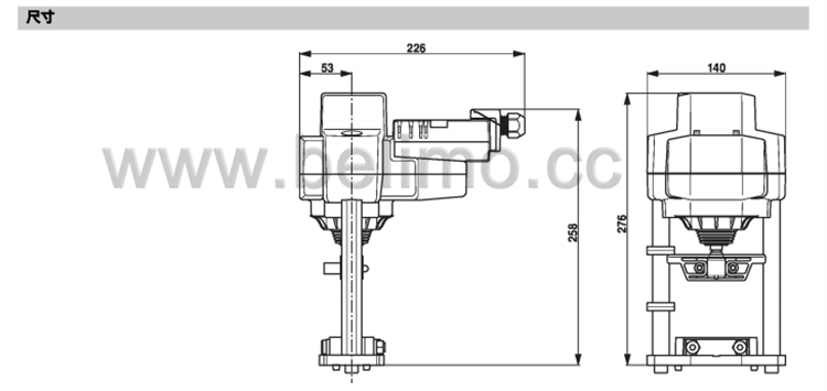 开关型座阀执行器EV230A-TPC