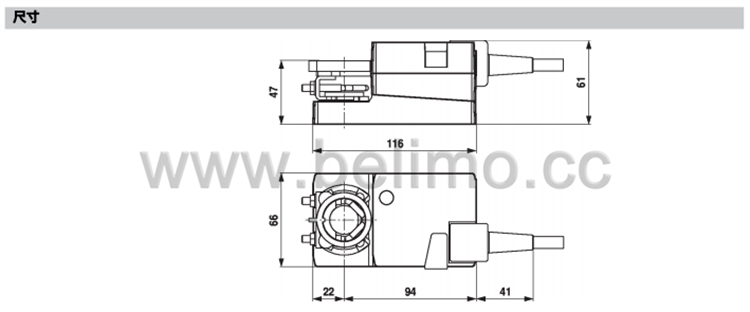 瑞士BELIMO搏力谋 VRU的角行程执行器 LM24A-VST
