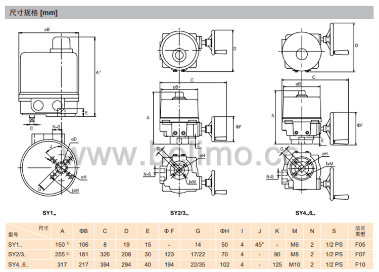 瑞士BELIMO搏力谋 调节型蝶阀执行器 SY6U230-MF-T