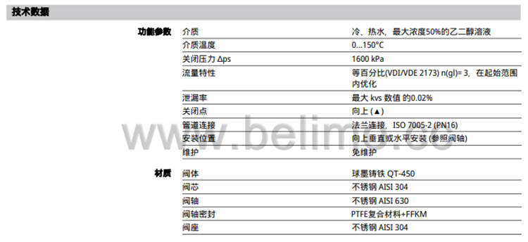 瑞士belimo搏力谋两通法兰座阀 H665SP-Q
