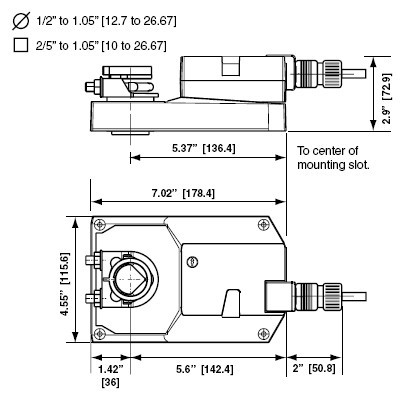 GMX24-3电动执行器尺寸图