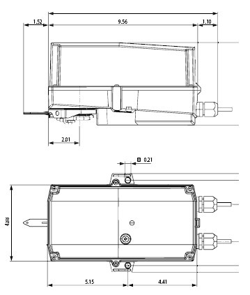 NMX24-MFT-T电动执行器尺寸图
