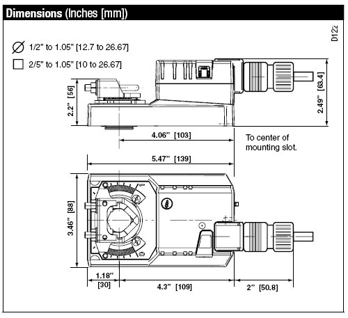 AMX24-3-S电动执行器尺寸图