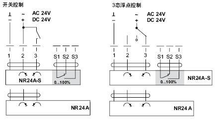 belimo球阀执行器NR24A接线安装图